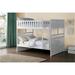 Harriet Bee Gerina Twin over Twin Bunk Bed 3 Piece Bedroom Set Wood/Stainless Steel in Brown/Gray/White | Wayfair 73C2B74D25EB4872B5DA7DAE3B720A35