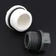 6pcs/lot 1/2" 3/4" 1 Inch Male Thread PVC Pipe Plug Micro Irrigation Fittings Water Pipe Connectors