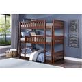 Harriet Bee 5-1_Katya Dark-Cherry Triple Twin Bunkbed Wood in Brown | 51.25 W x 80.25 D in | Wayfair 4791AA8370284E108B7B92480F72CB44