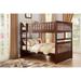 Harriet Bee 6-1_Katya Dark-Cherry Twin Over Twin Bedroom Set Wood in Brown | 7 H x 59 W x 78.5 D in | Wayfair E84891C54A474846AE0F5FE1E79C9ED9