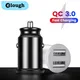 USB C Car Charger QC 3.0 40W 5A Type PD Fast Charging QC 3.0 5A Car Phone Charger For iPhone 12 13
