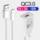 Fast Charging Adaptive 18W Phone Charger For Samsung Galaxy A21S A31 A41 A51 A71 A01 A11 Xiaomi OPPO