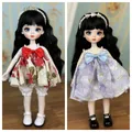 New Fashion Cute 1/6 BJD Doll DIY 28cm Full Set Princess Doll with 3 Pair Eyes Kids Girls Doll Toy