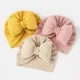 Baby Accessories For Newborn Toddler Cute Baby Girl Boy Turban Knit Beanie Hat Kids Cap Knot Solid