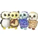 25CM TY Big Eyes Beanie Owl Series Big Plush Toy Appease Sleeping Stuff Animal Doll Home Decoration