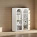 Hokku Designs Oduvaldo Storage Bookcase Wood in Brown/White | 53.93 H x 31.49 W x 15.35 D in | Wayfair 30CAD29388E34DC9A7361AFDBE1151B2