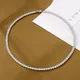 Trendy 4mm Lab Diamond Necklace White Gold Filled Party Wedding Necklaces For Women Bridal Tennis