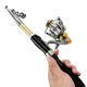 Quality SPININNG Tackle 1.5m-2.1m Portable Telescopic Fishing Rod Combo with 5.2:1 Reel Set Travel