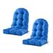 Red Barrel Studio® 2 - Piece Outdoor Seat/Back Cushion, Polyester | 4 H x 21 W x 20 D in | Wayfair 72C05DC94F594B7AAE0436A48E1542F6