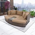 Latitude Run® 6-piece Outdoor Sectional Sofa Set w/ Coffee Table, Wicker | Wayfair D42A6C06A81C42EF972B3E5E6D24C628