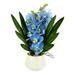 Primrue Orchid Floral Arrangement in Pot Polysilk, Ceramic in Blue | 22 H x 16 W x 16 D in | Wayfair 664E72EADA184D9E9CDBB79331D2DB55