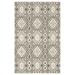 Brown/White 129.92 x 94.49 x 0.32 in Area Rug - Foundry Select Rectangle Tomiris Area Rug, Polypropylene | 129.92 H x 94.49 W x 0.32 D in | Wayfair
