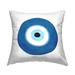 Stupell Evil Eye Centric Bold Blue Abstract Circular Shapes Printed Outdoor Throw Pillow Design by Ziwei Li