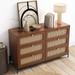 Wood 6-Drawer Dresser Storage Cabinet Sideboard