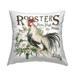 Stupell Roosters Farm Fresh Produce Printed Outdoor Throw Pillow Design by Cindy Jacobs