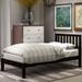 Twin Size Wood Platform Bed With Headboard and Footboard