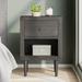 Nystrom Faux Wood Single Drawer Nightstand by Christopher Knight Home