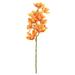 Set of 2 Large Orange Cymbidium Orchid Flower Stem Spray 31in - 31" L x 7" W x 7" DP