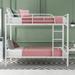 Twin Over Twin Metal Bunk Bed Can Separate into 2 Twin Beds