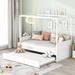 Twin Size Modern Canopy DayBed With Twin Size Trundle,Solid Construction