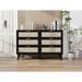 Modern Wood 6 Drawer Dresser Storage Cabinet,Sturdy Frame,Versatile Use