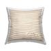 Stupell Grateful Beige Stripes Pattern Printed Outdoor Throw Pillow Design by Jalynn Heerdt
