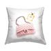 Stupell Trendy Pink Glam Fashion Purse Perfume Printed Outdoor Throw Pillow Design by Amanda Greenwood