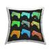 Stupell Urban Game Controllers Street Style Printed Outdoor Throw Pillow Design by Daphne Polselli