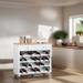 Wine Bar Cabinet,Modern Buffet Cabinet w/Wine Rack,Kitchen Sideboard