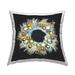 Stupell Dazzling Holiday Ornament Wreath Printed Outdoor Throw Pillow Design by Ziwei Li