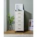 5 Drawers Wooden Myles Jewelry Armoire Storage Cabinet,Sturdy Frame,Versatile Use