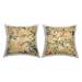 Stupell Traditional Birds Floral Branch Printed Outdoor Throw Pillow Design by Reneé Campbell (Set of 2)