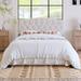 Beige Linen Upholstered Full Platform Bed, Diamond Tufted Headboard