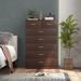 Gymax 7 Drawers Dresser Wooden Chest of Drawers w/ Metal Handles Guide