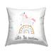 Stupell Catch The Rainbow Phrase Printed Outdoor Throw Pillow Design by LSR Design Studio