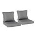 AOODOR Outdoor Chair Cushions Set of 2, Outdoor Deep Seat Cushions