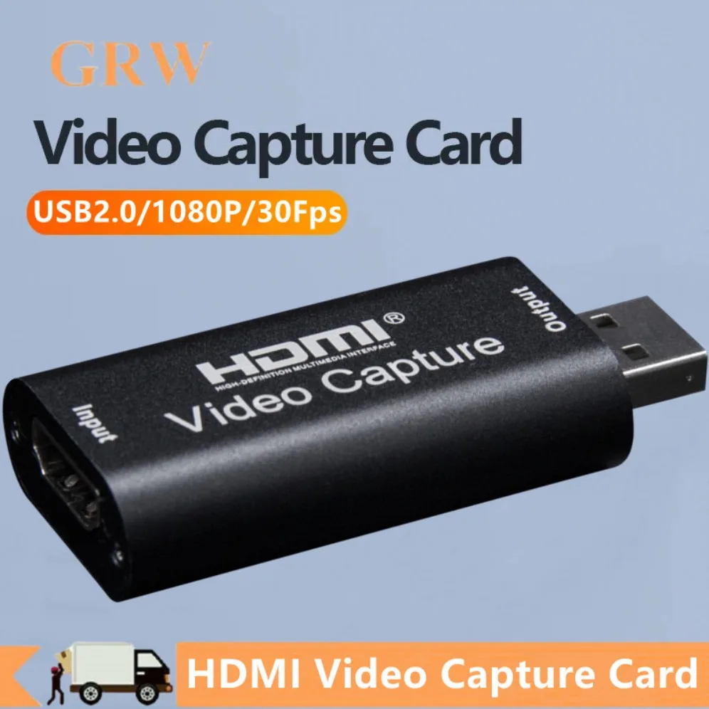 USB 2,0 Video Capture Karte HDMI-kompatibel zu USB Game Grabber Rekord für Schalter Xbox PS3/4 Spiel Kamera aufnahme Live-Übertragung