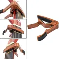 Capo Gitarre Capo Holzmaserung Metall Ton wechsler und akustische E-Gitarre Pickup Middle Grab