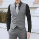 Männer formelle Business-Anzug Weste Mode Einreiher V-Ausschnitt Slim Fit Social Smoking Weste