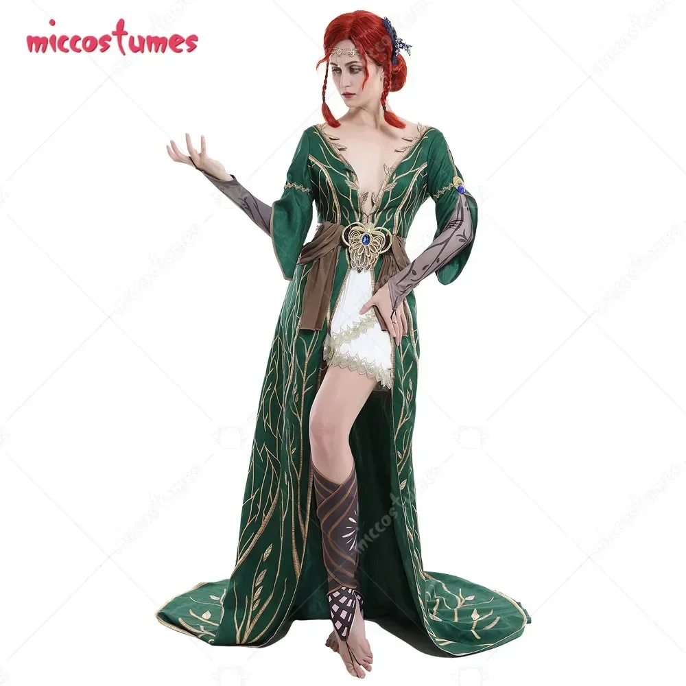 Mic kostüme Frauen Jagd Triss DC Outfit Kleid Robe Curvy Cosplay Kostüm Image