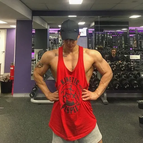 Herrenmode Gym Tank Tops Ärmelloses Shirt Männer Bodybuilding Fitness Workout Baumwolle Druck