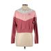 Nike Pullover Hoodie: Pink Print Tops - Women's Size Large