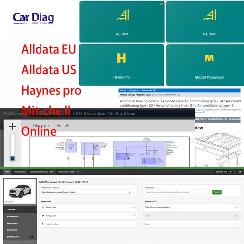 2024 alldata online-software mitchel haynes pro auto software werkstatt auto daten einfach zu