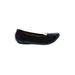 Croft & Barrow Flats: Ballet Wedge Work Black Solid Shoes - Women's Size 9 - Round Toe