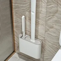 Toiletten bürste 2er Pack Toiletten wäscher mit Silikon borsten Toiletten reiniger bürste zur