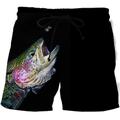 Homme Surf Boardshort short de bain Short de bain Short d'été Short de plage Poche Cordon Taille elastique Imprimés Photos Poissons Confort Séchage rapide Extérieur du quotidien Sortie Mode Vêtement