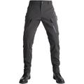 Pando Moto Triton Slim pantaloni tessili da moto impermeabili, nero, dimensione 34 36