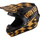 Troy Lee Designs SE4 Polyacrylite Race Shop MIPS Motocross Helm, schwarz-gold, Größe XS 54 55