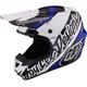 Troy Lee Designs GP Slice Motocross Helm, schwarz-weiss-blau, Größe L