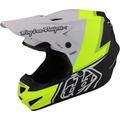 Troy Lee Designs GP Volt Motocross Helm, schwarz-weiss-gelb, Größe L